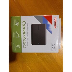 Toshiba Canvio Basics 1TB External Hard Drive HDD DTB510 NEW!!